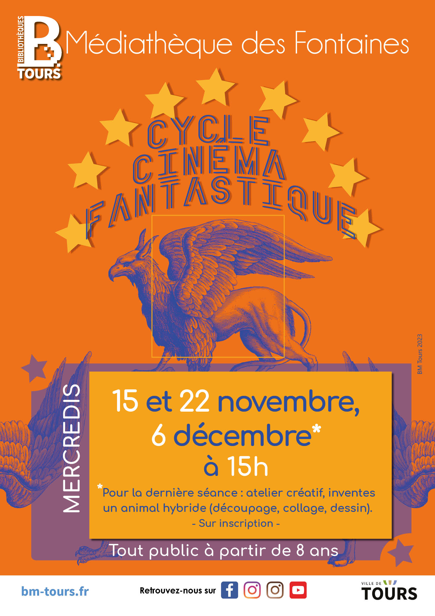 Cycle Cinéma fantastique Bibliothèques de Tours